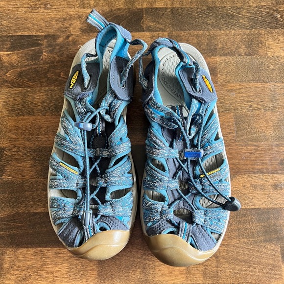 Keen Shoes - KEEN Women's Whisper Water Hiking Sandals Blue Gray Size 8 Outdoor Shoes